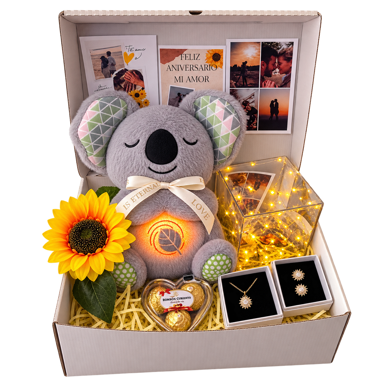 Box girasol Koala feliz